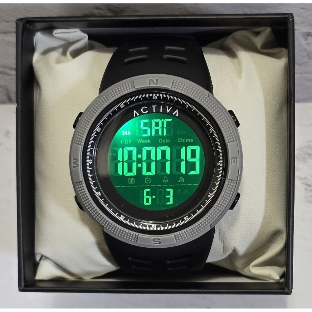 Activa Summit X Invicta Men's Digital Watch 50mm Black ACW1915-004 Brand New